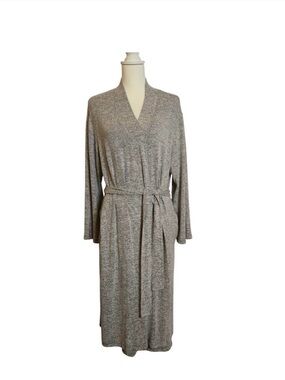 Cozy Chic Loungewear Sleep Natori Heather Gray Soft Stretch Knit Robe S  Comfy